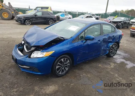 2015 Honda Civic Ex из США, поврежденный, VIN 19XFB2F89FE257963